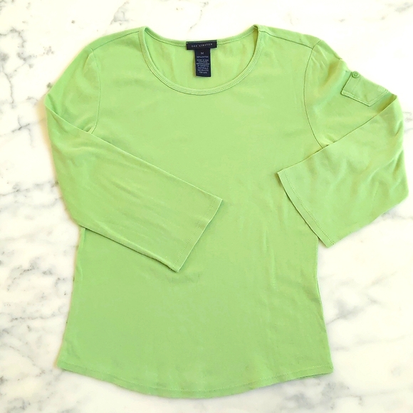 The Limited 100% Cotton Tee with 3/4 wide sleeve and pocket on sleeve. - Picture 3 of 3